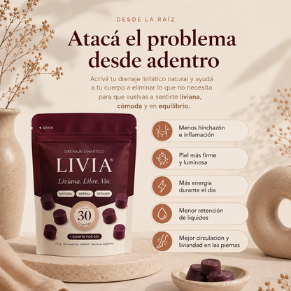 Gomitas para Drenaje Linfático | Reducí la Hinchazón del Rostro, Abdomen y Piernas